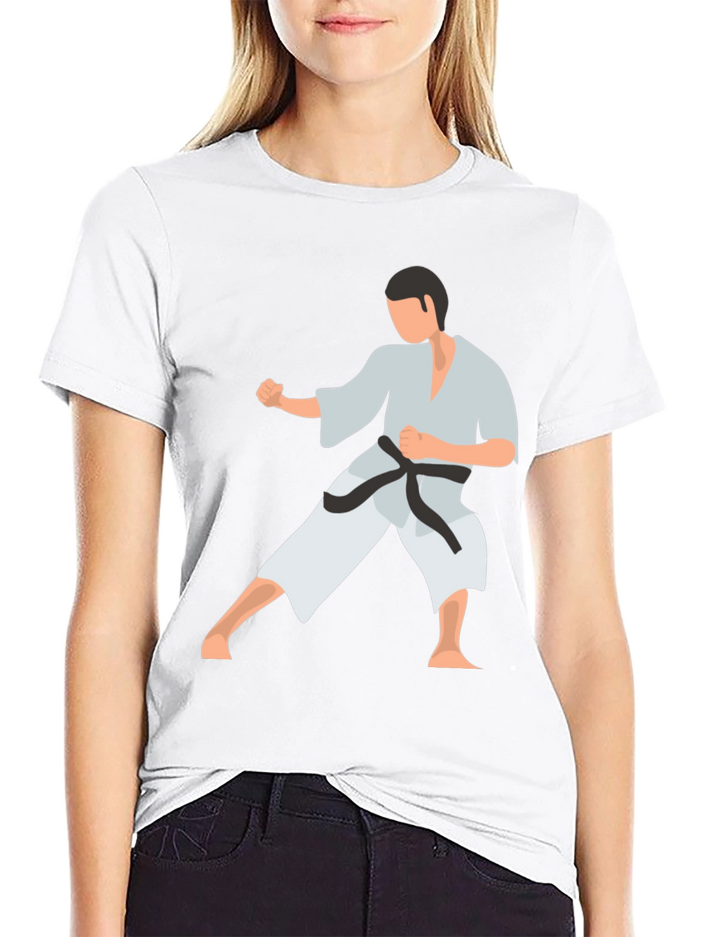 Karate Stance Graphic Tee - Black Martial Arts Shirt