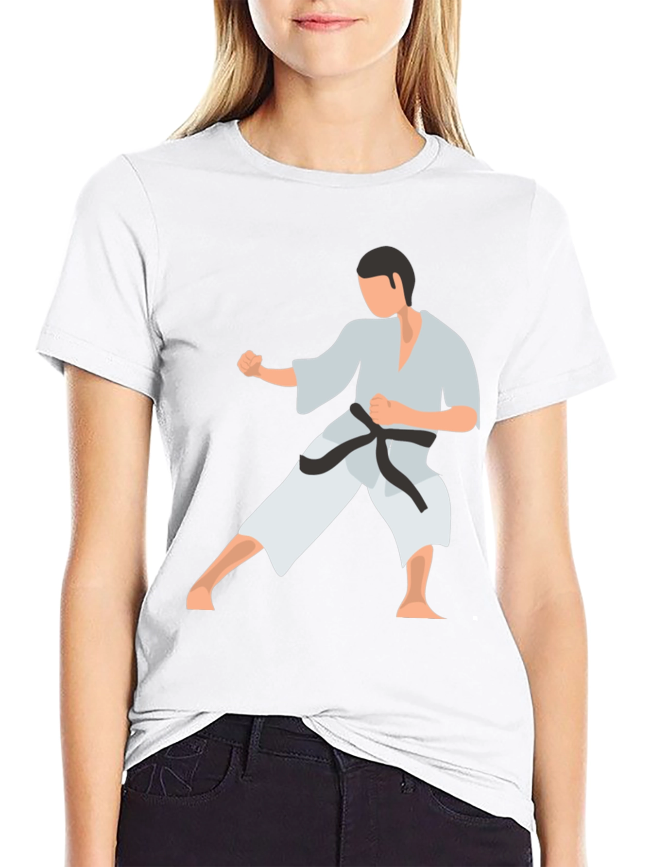 Karate Stance Graphic Tee - Black Martial Arts Shirt