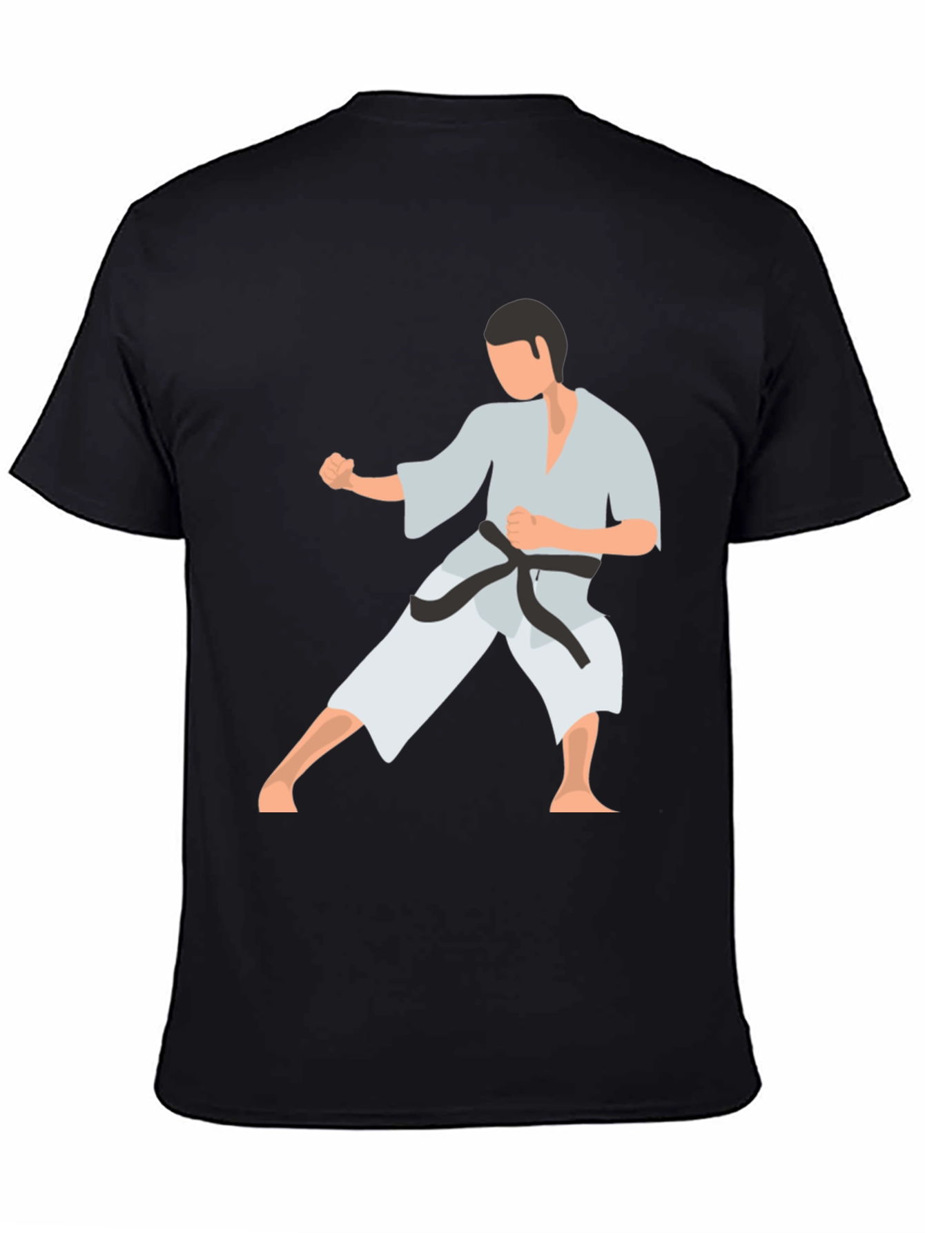 Karate Stance Graphic Tee - Black Martial Arts Shirt