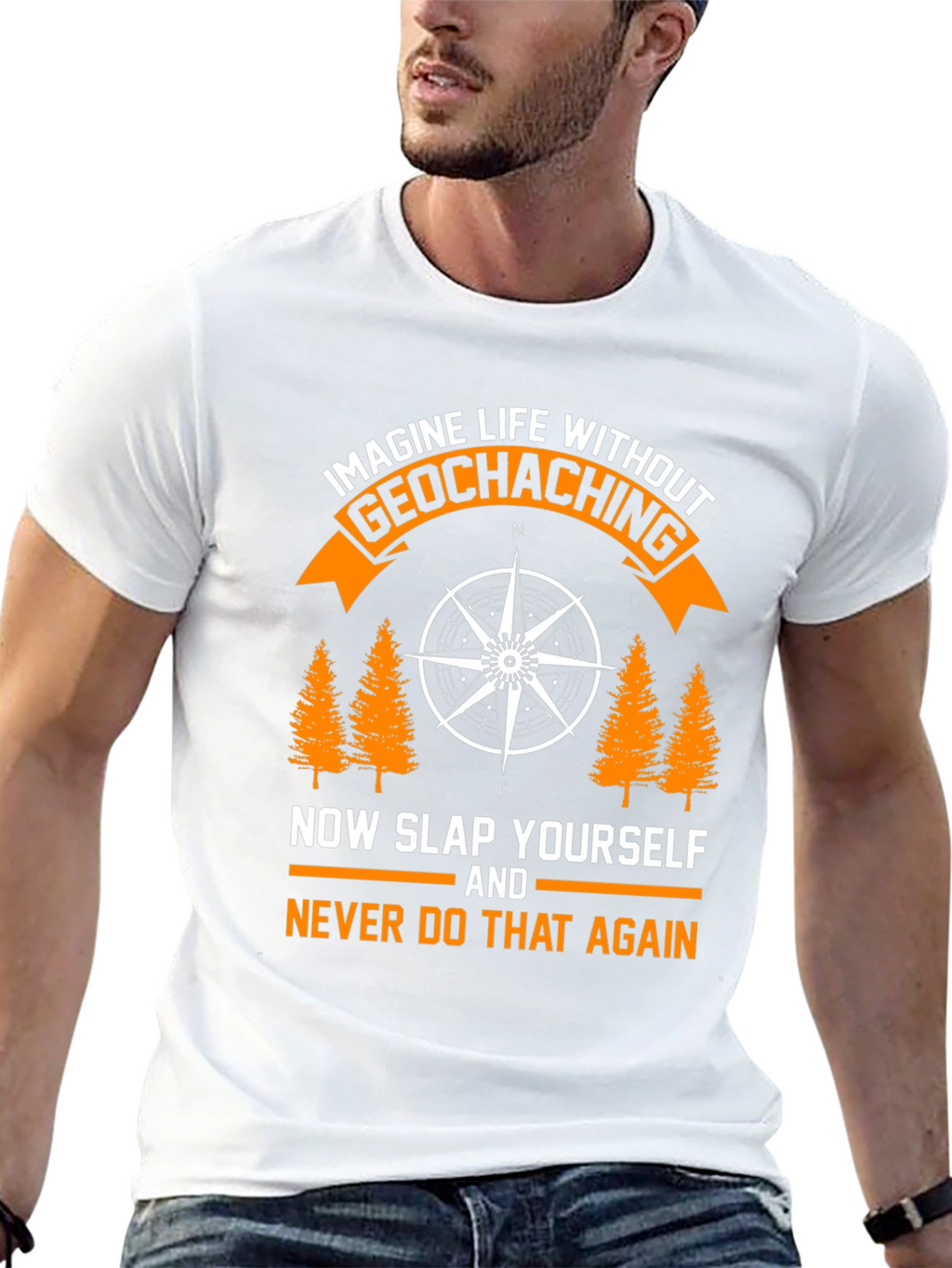 Geocaching Graphic T-Shirt - Never Do That Again