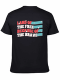 Land of the Free Patriotic Graphic Tee