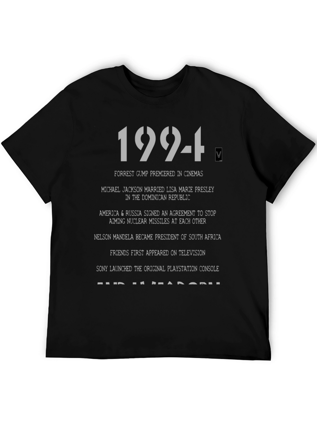 1994 Year in History Graphic Print T-Shirt