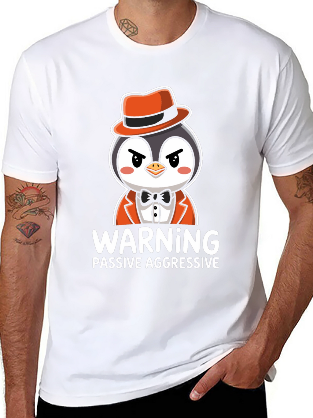 Warning Passive Aggressive Penguin T-Shirt