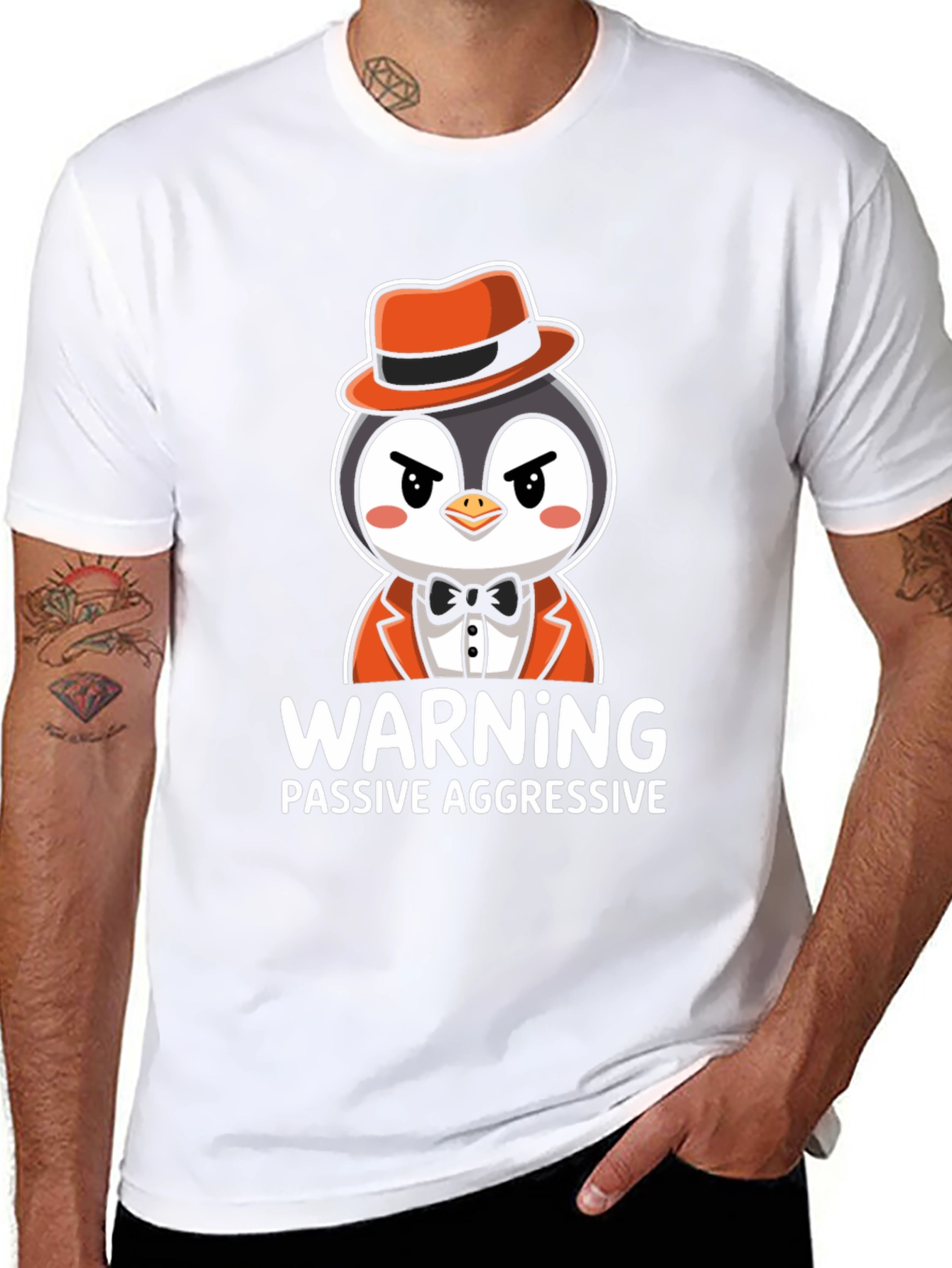 Warning Passive Aggressive Penguin T-Shirt