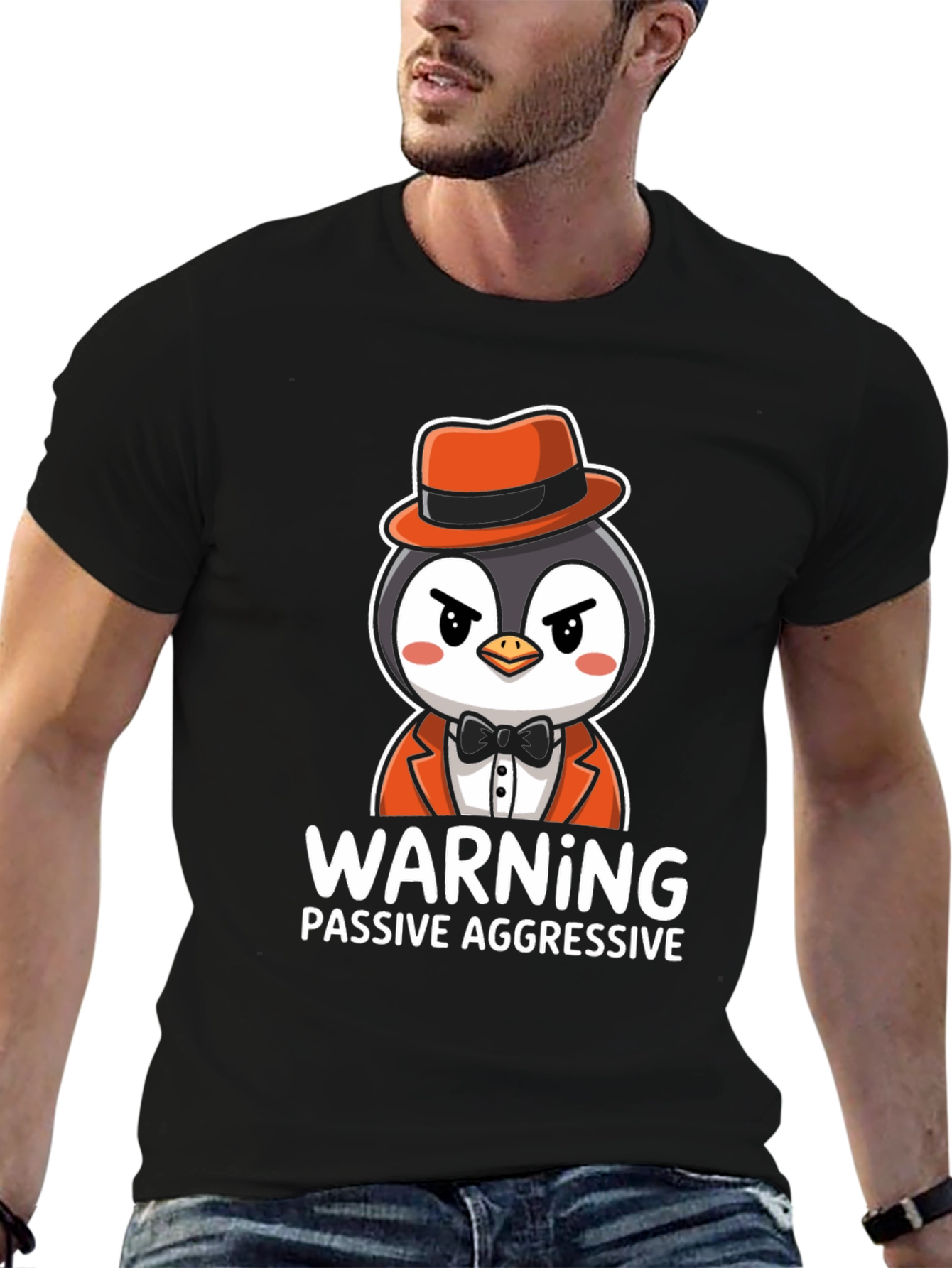 Warning Passive Aggressive Penguin T-Shirt