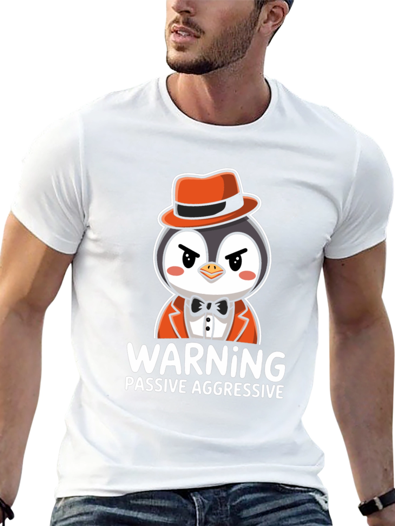 Warning Passive Aggressive Penguin T-Shirt