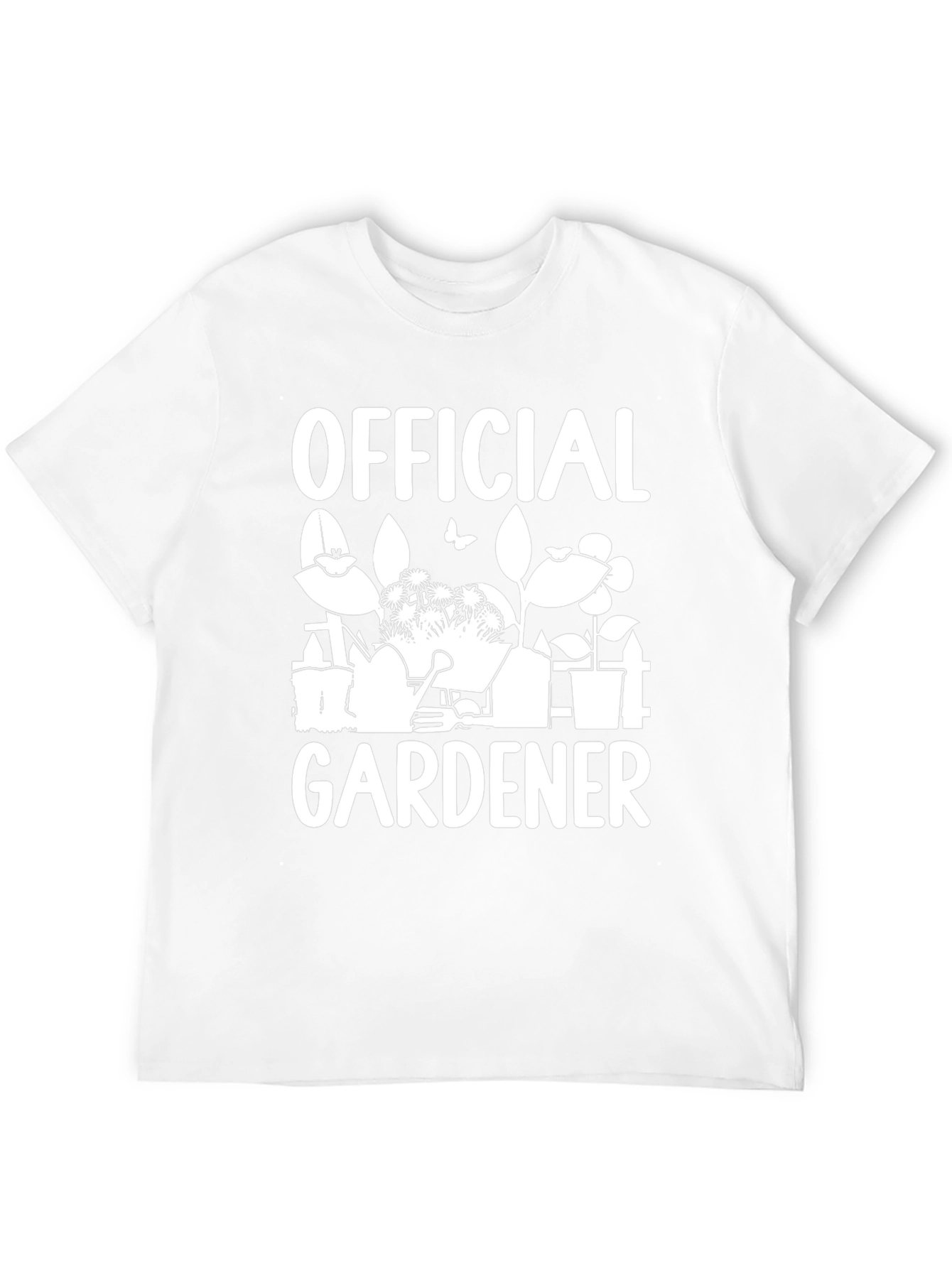 Official Gardener Graphic Tee - Black Cotton Shirt
