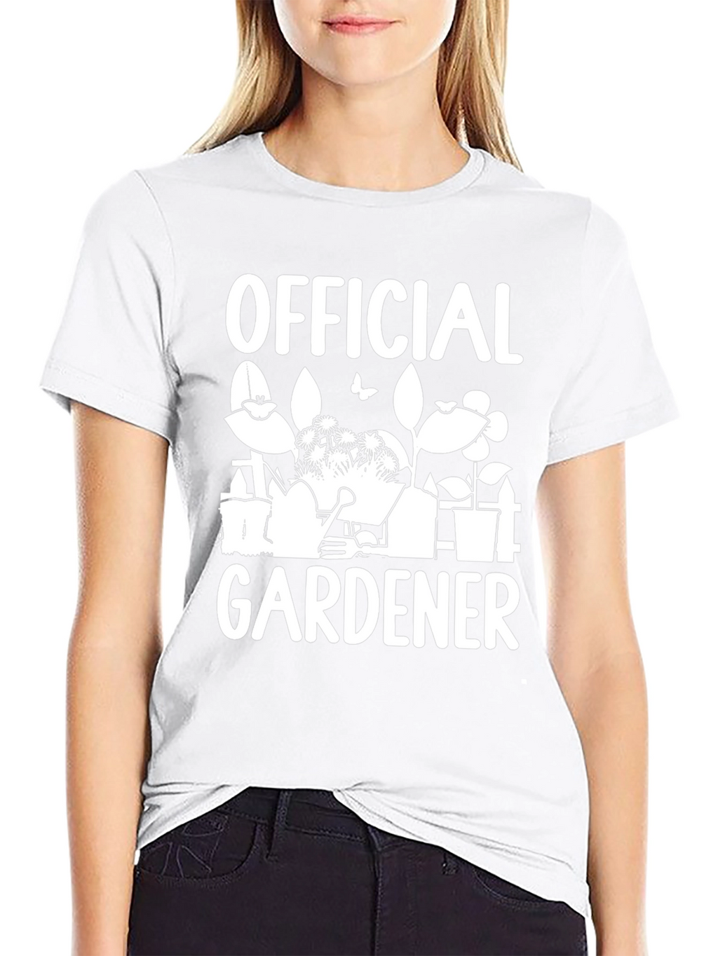 Official Gardener Graphic Tee - Black Cotton Shirt