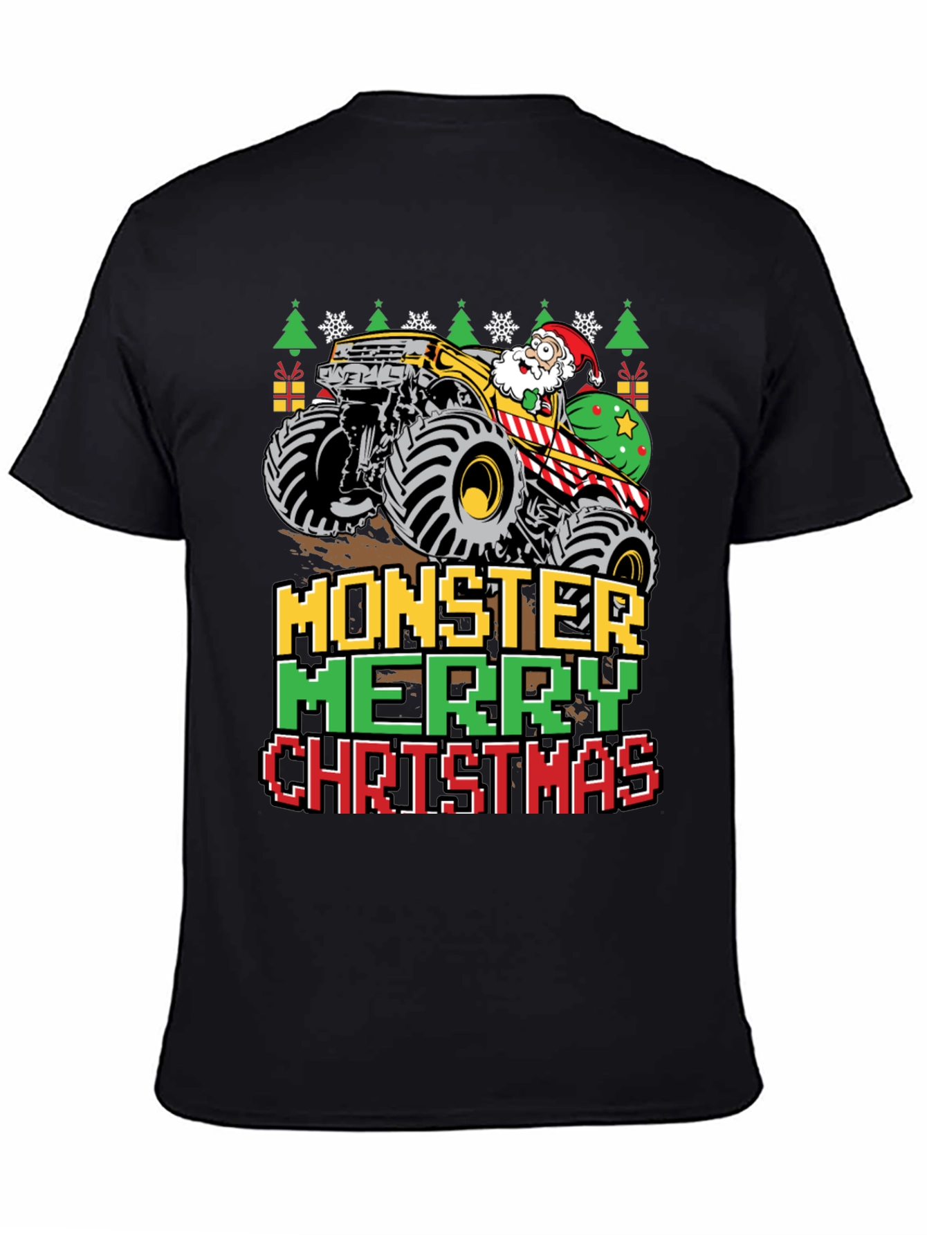 Monster Merry Christmas Graphic Tee