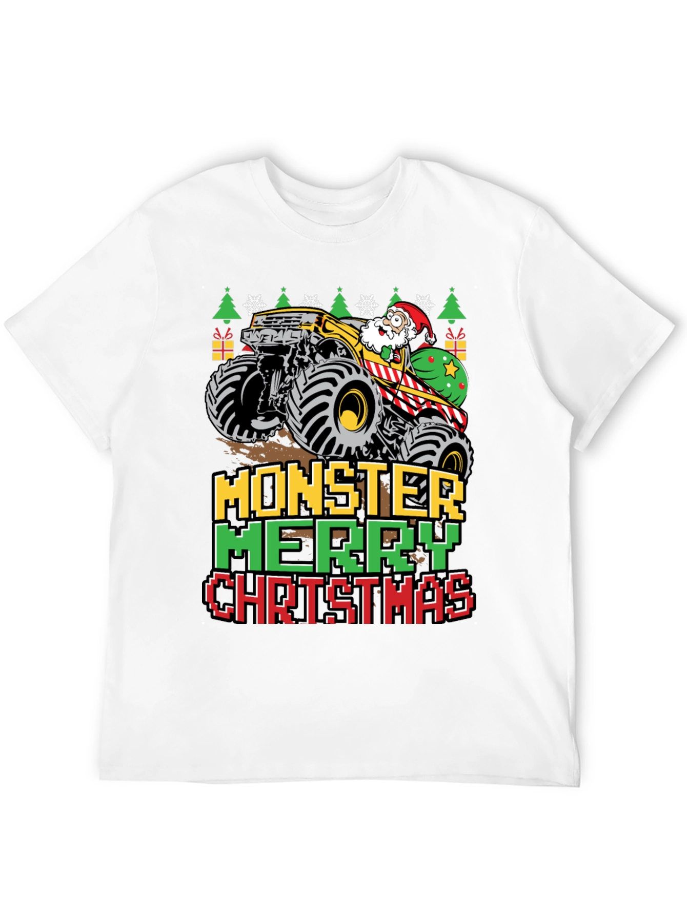 Monster Merry Christmas Graphic Tee