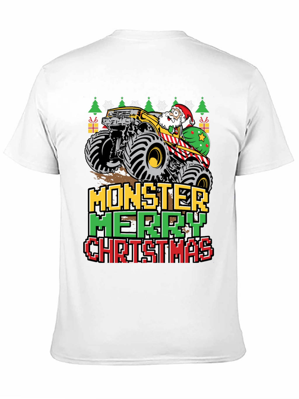 Monster Merry Christmas Graphic Tee