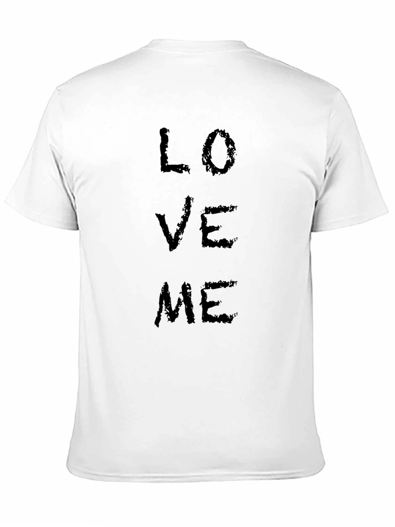 Mens Black Love Me Graphic T-Shirt