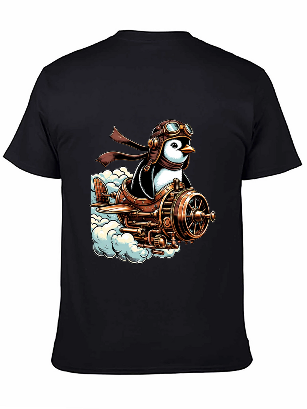 Steampunk Penguin Pilot T-Shirt