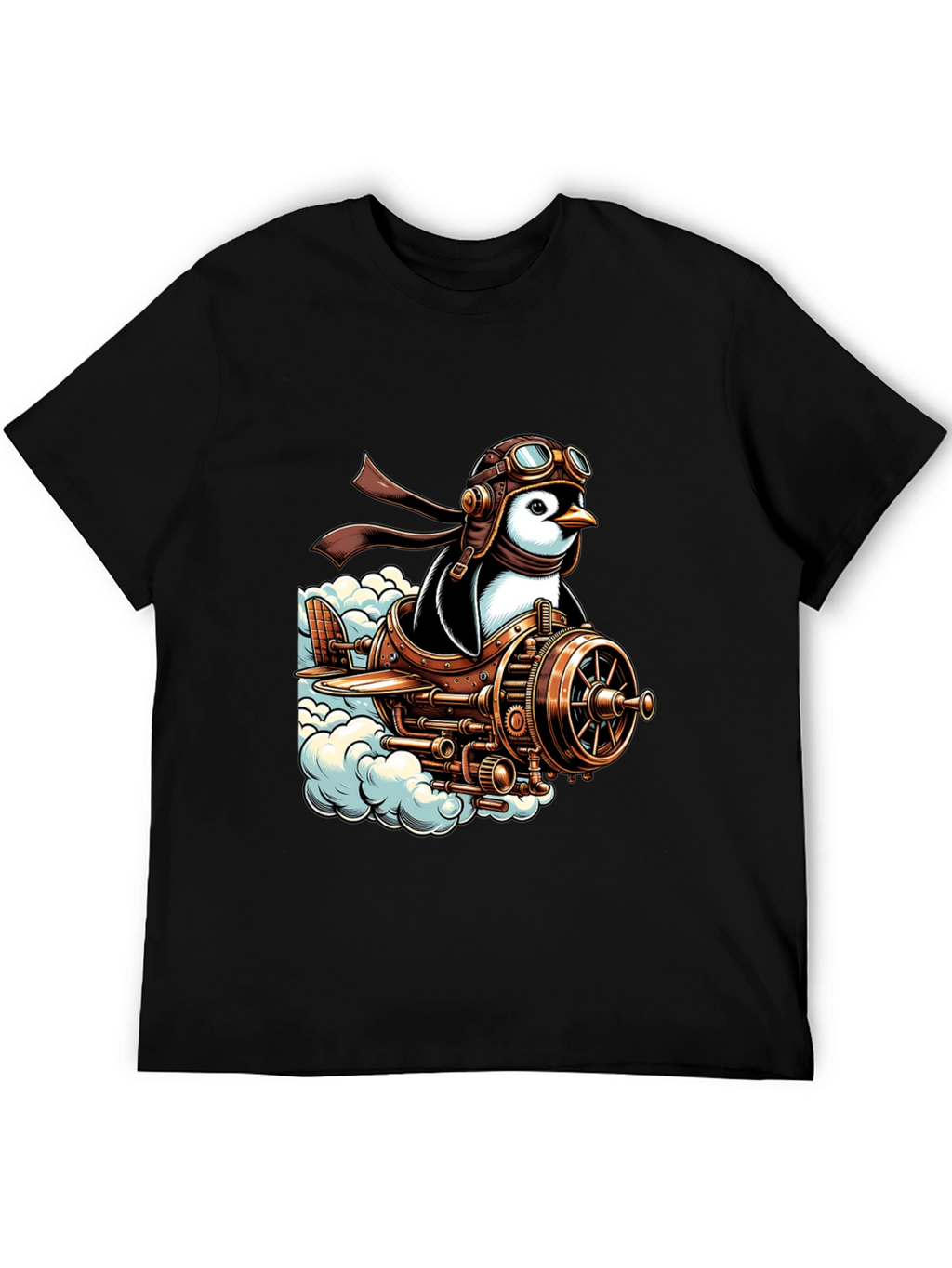Steampunk Penguin Pilot T-Shirt