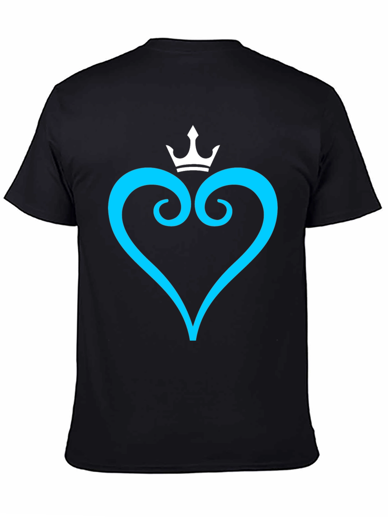 Kingdom Hearts Inspired Heart Crown Tee - Black