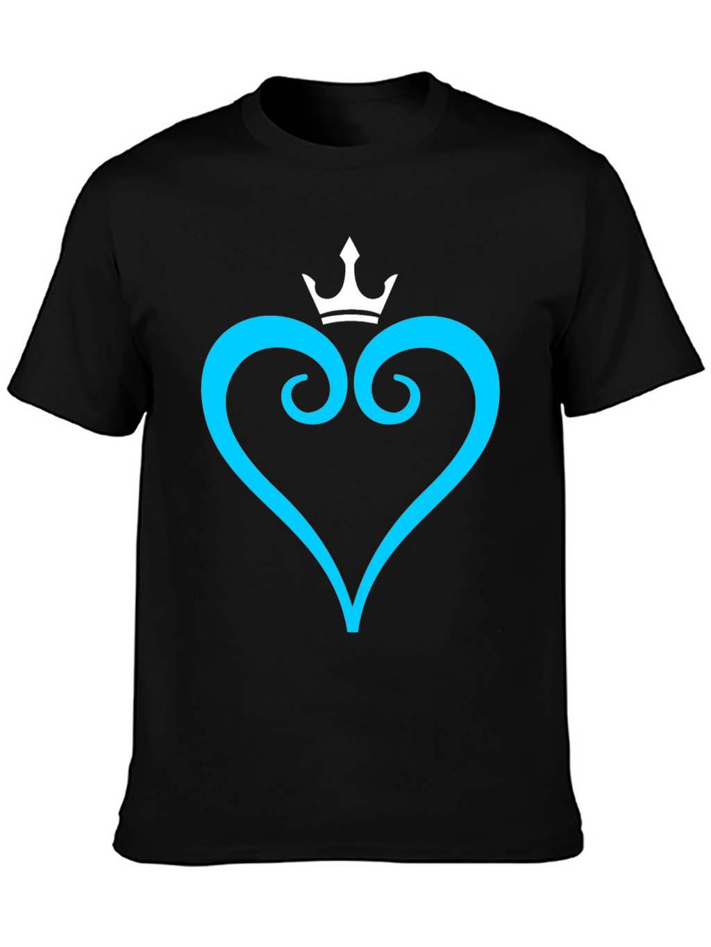 Kingdom Hearts Inspired Heart Crown Tee - Black