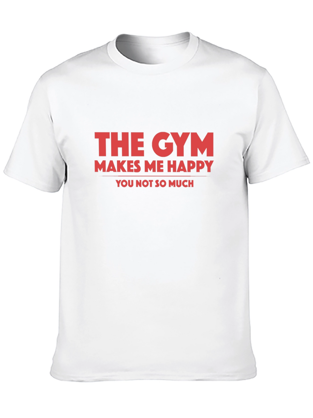 Gym Makes Me Happy Graphic Tee - Black