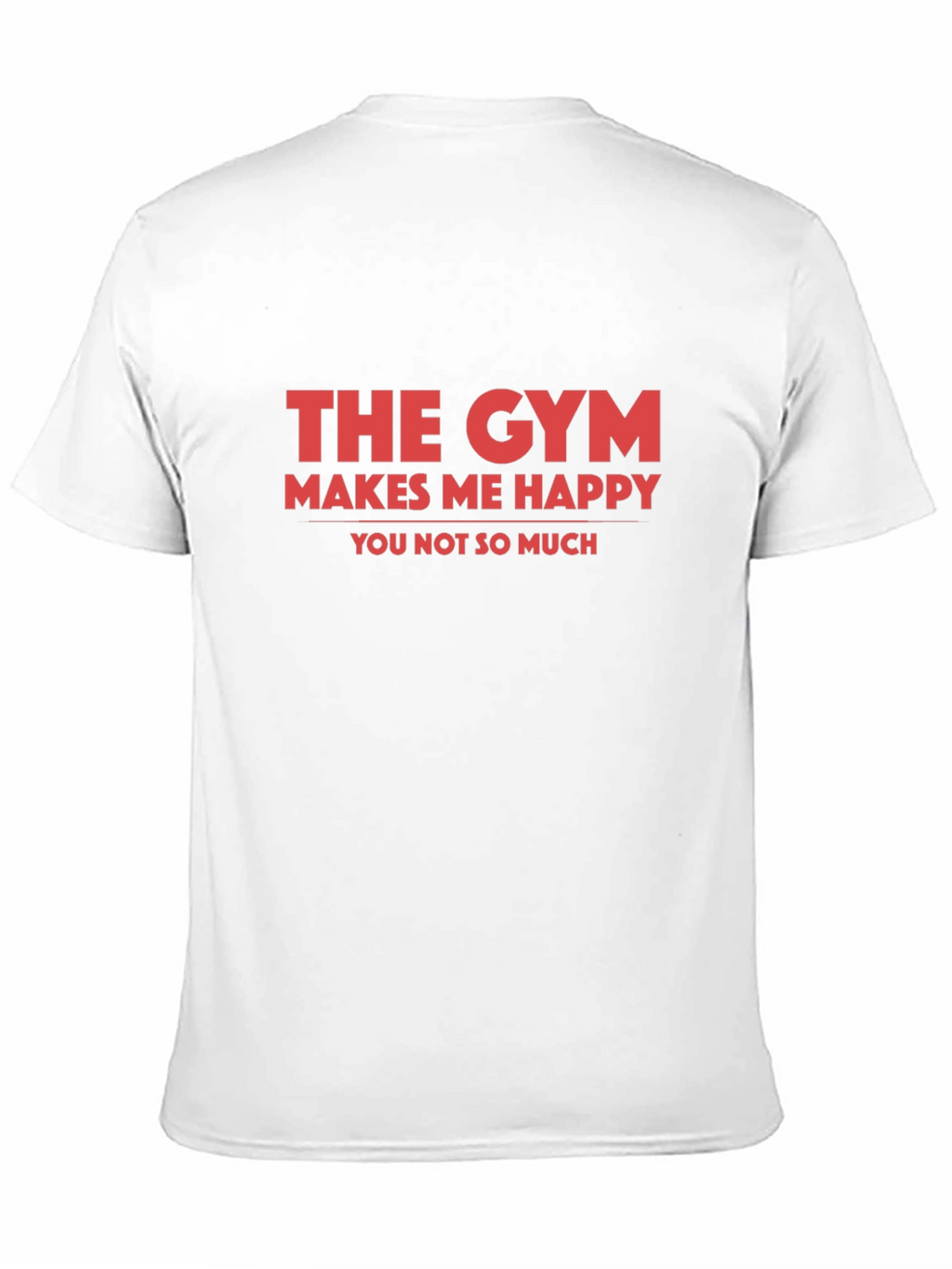 Gym Makes Me Happy Graphic Tee - Black