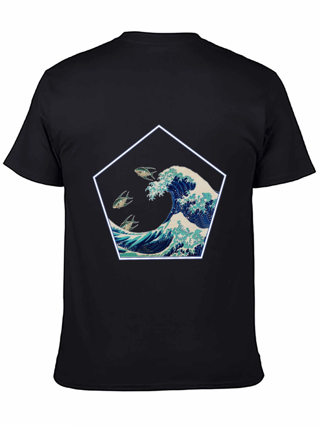 Great Wave Graphic Tee - Black