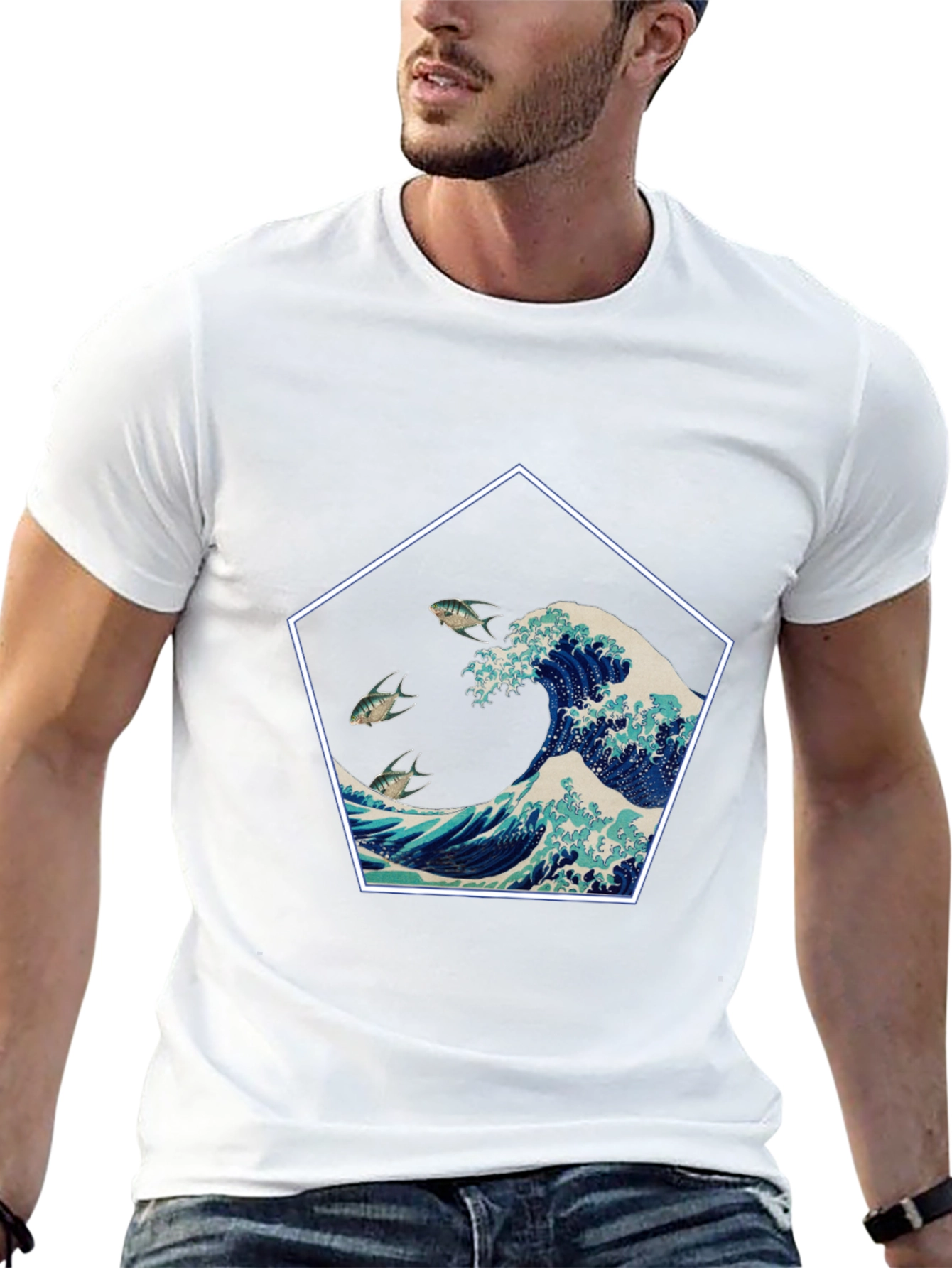 Great Wave Graphic Tee - Black