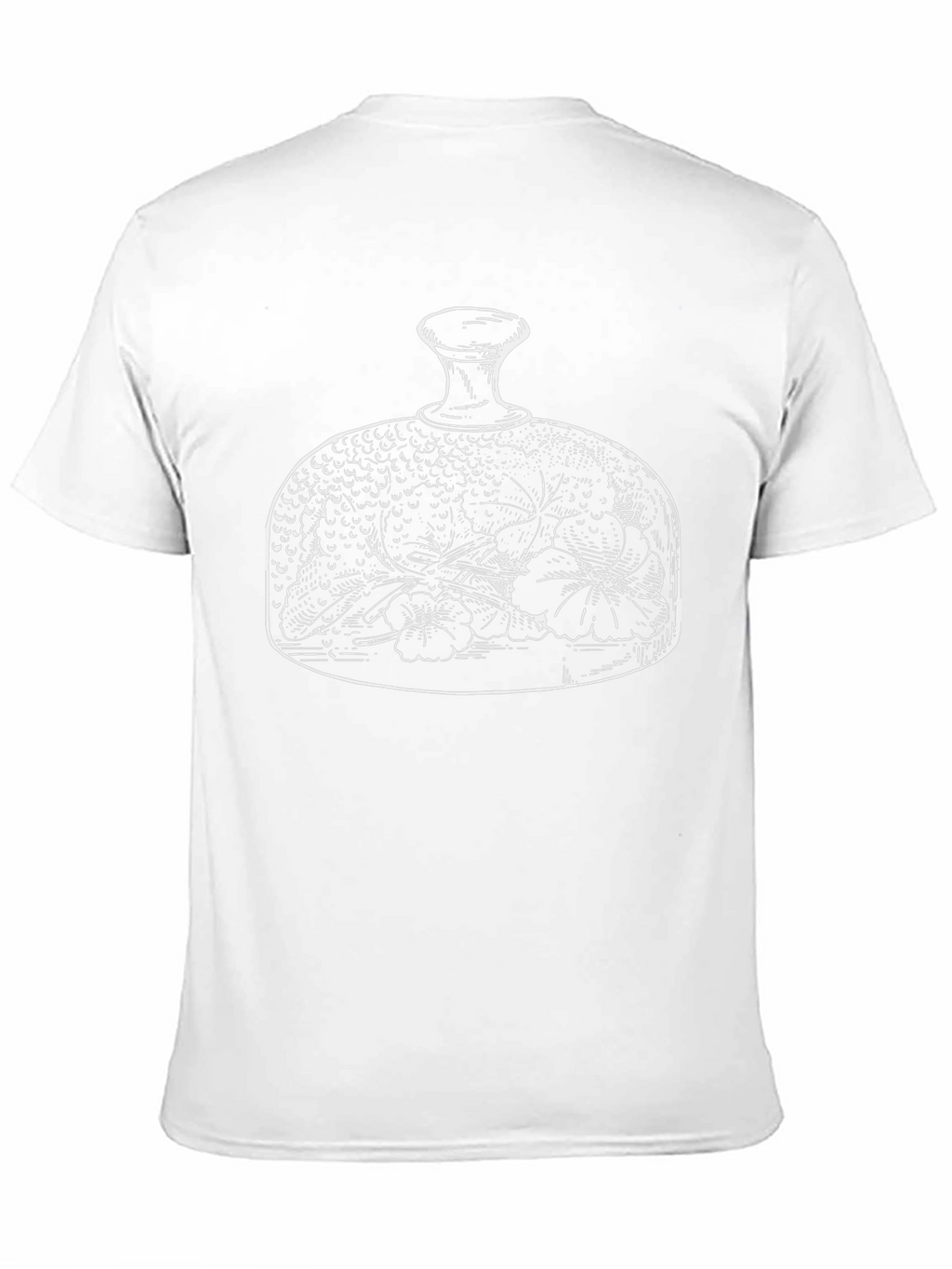 Black Tee with Antique Cloche Design
