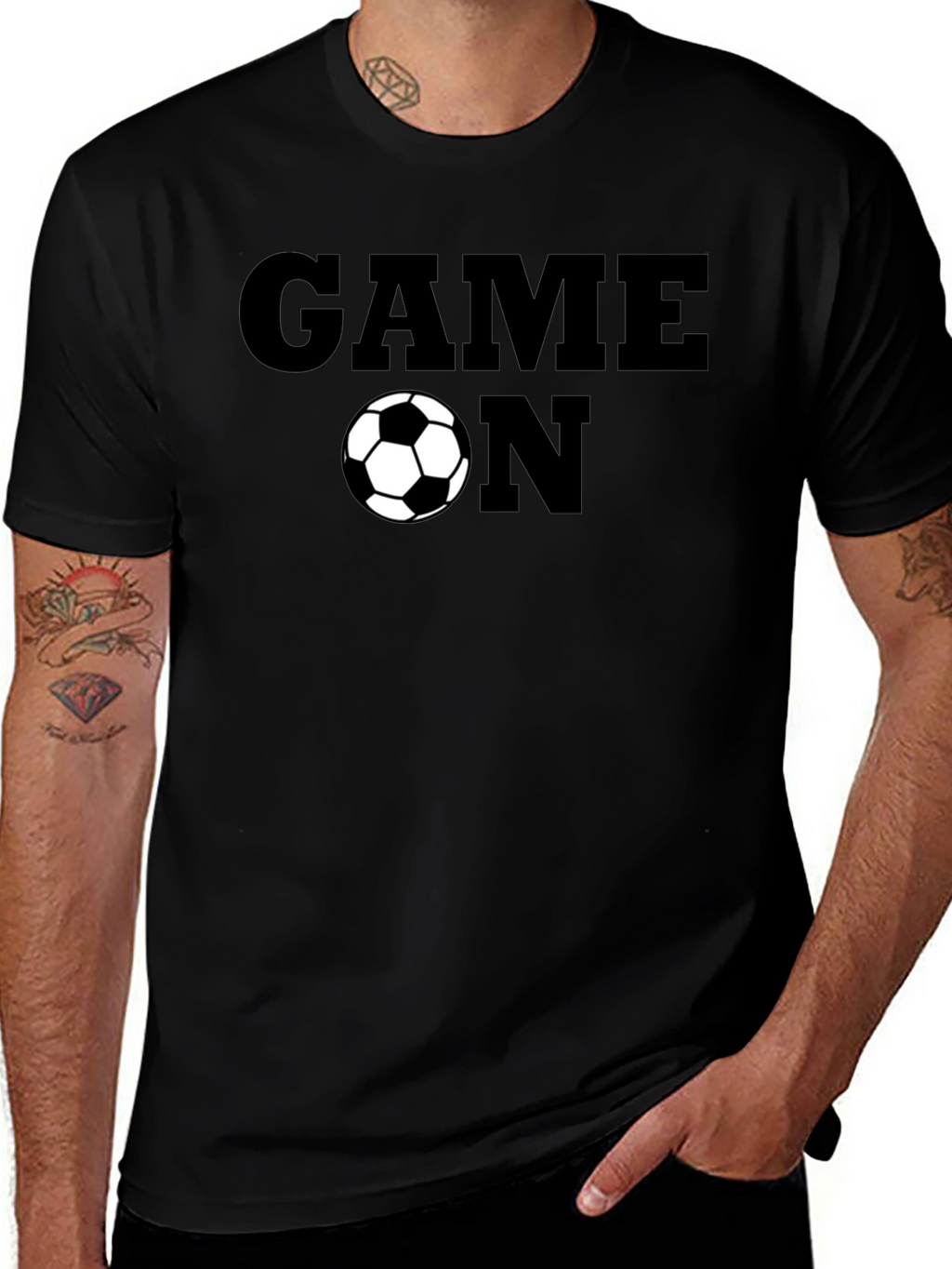 Game On Soccer T-Shirt - Black