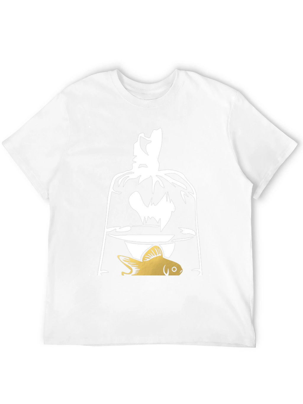 Goldfish in Bag Graphic T-Shirt - Unique Design
