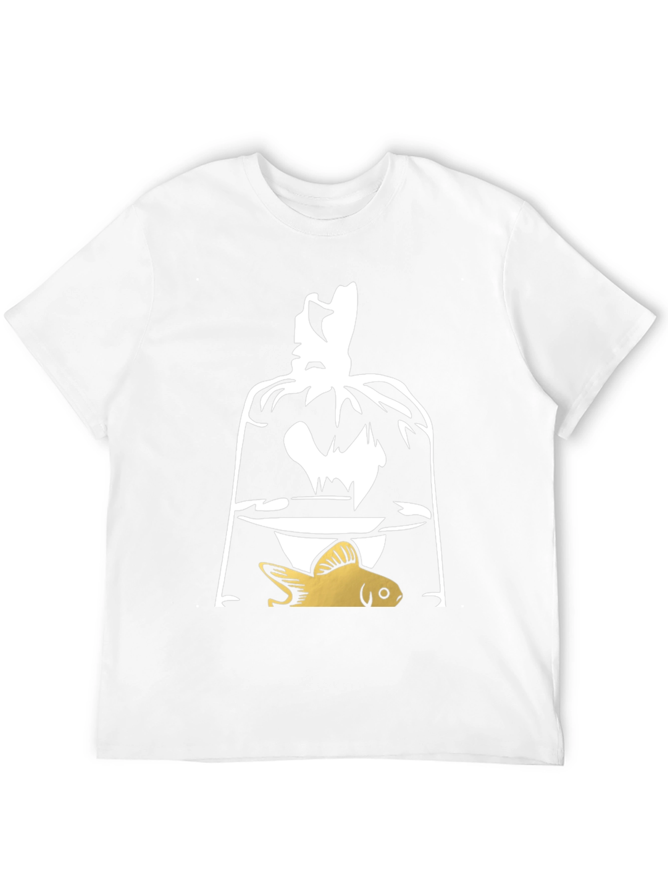 Goldfish in Bag Graphic T-Shirt - Unique Design