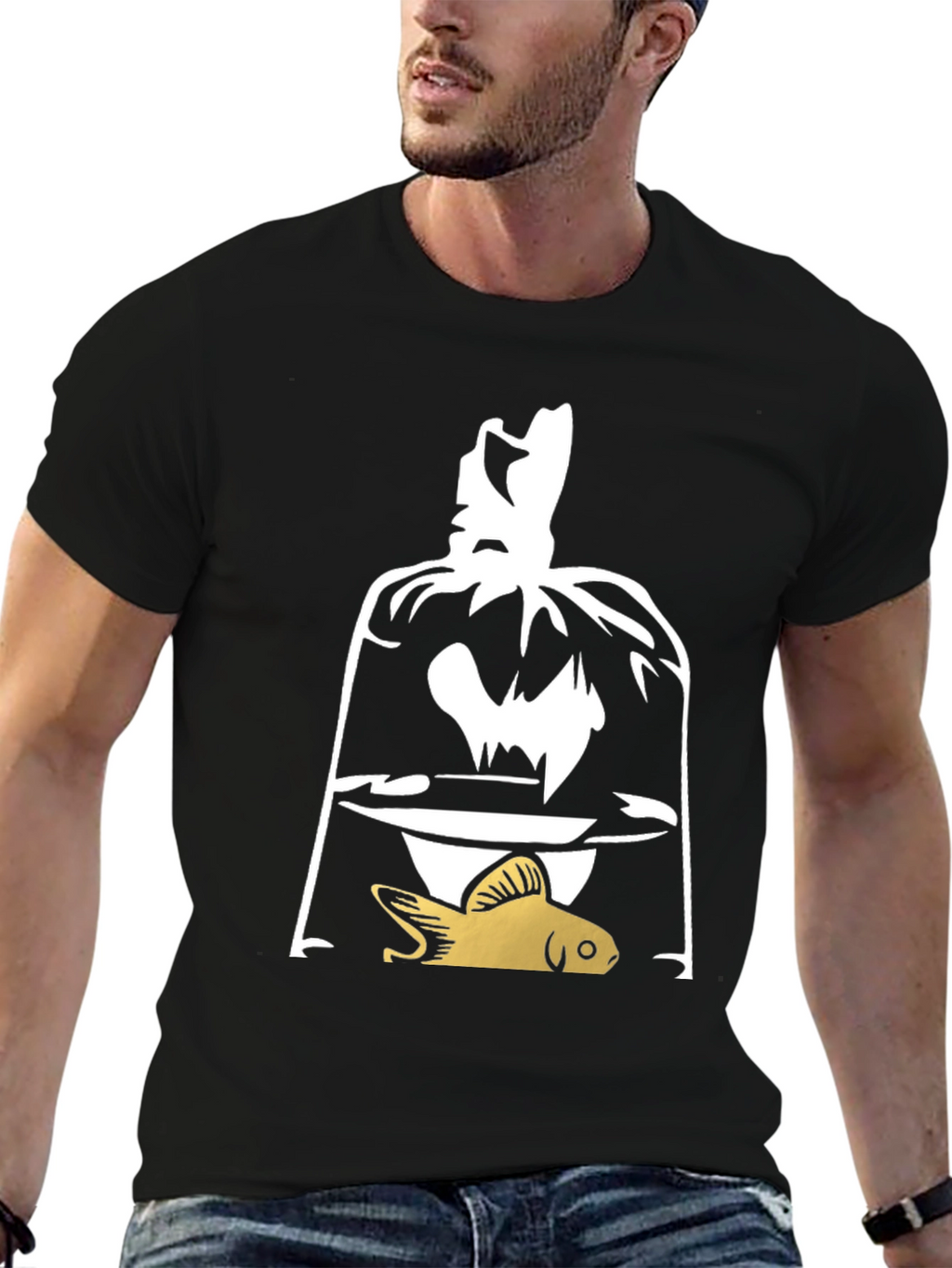 Goldfish in Bag Graphic T-Shirt - Unique Design