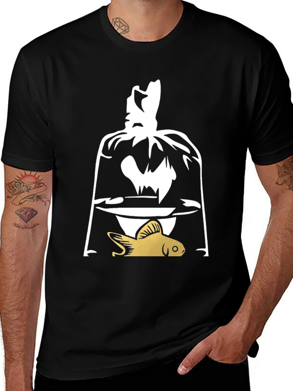 Goldfish in Bag Graphic T-Shirt - Unique Design