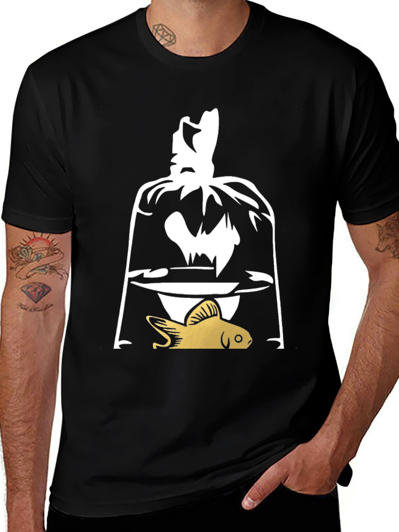 Goldfish in Bag Graphic T-Shirt - Unique Design