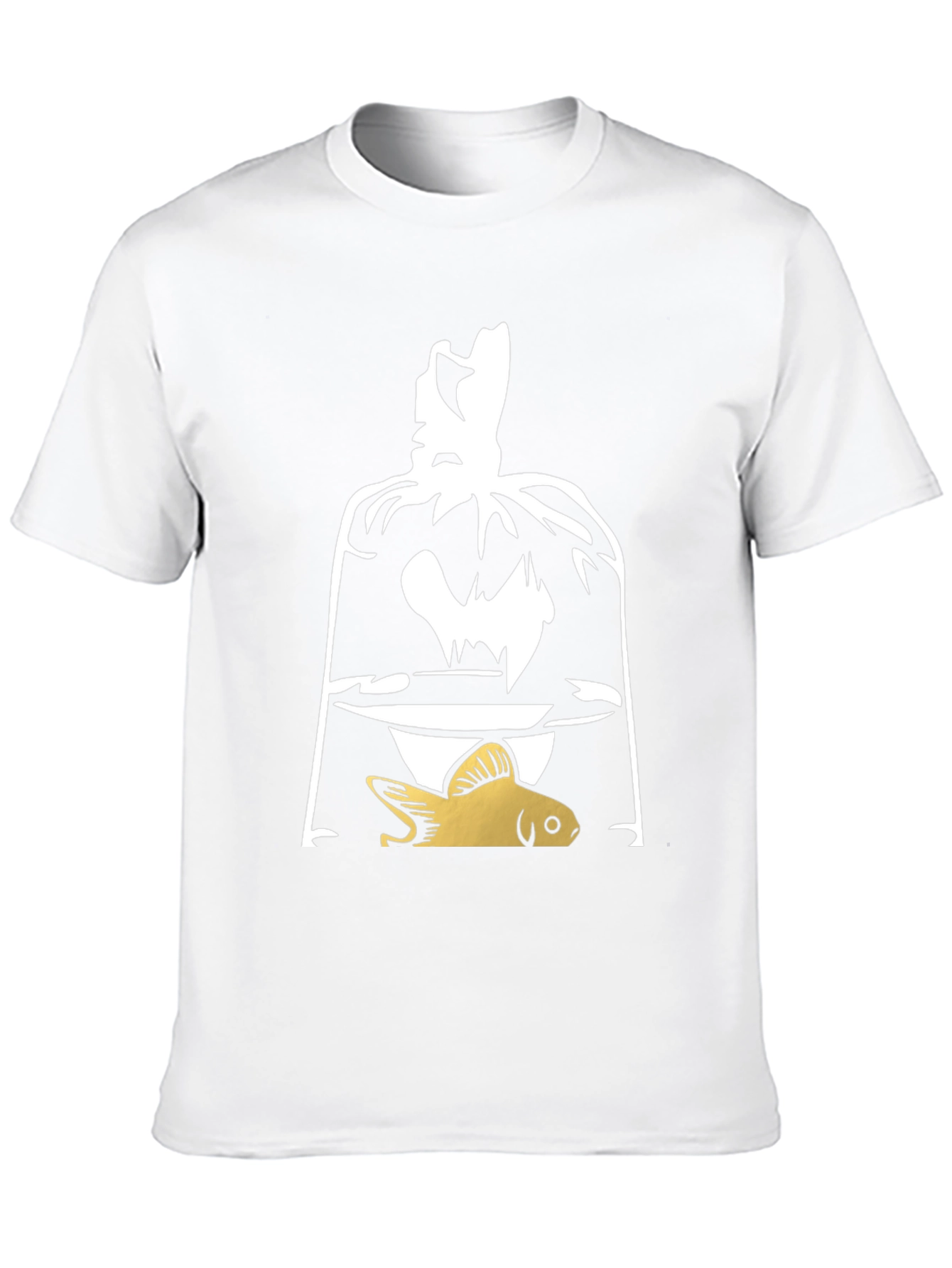 Goldfish in Bag Graphic T-Shirt - Unique Design