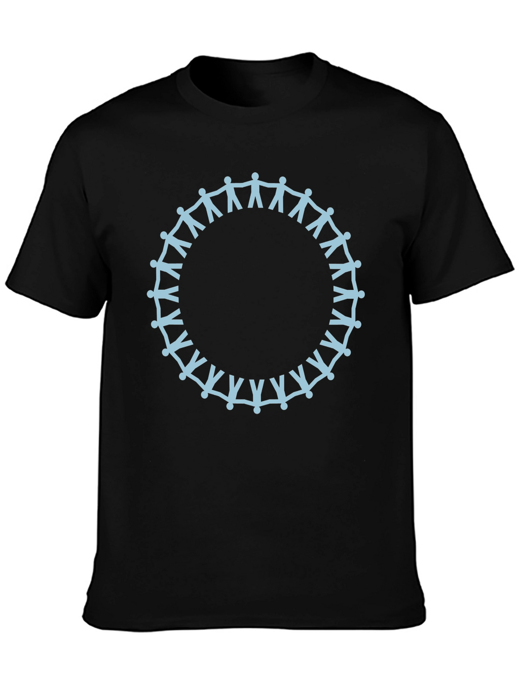 Unity Circle Graphic Tee - Soft Black Cotton