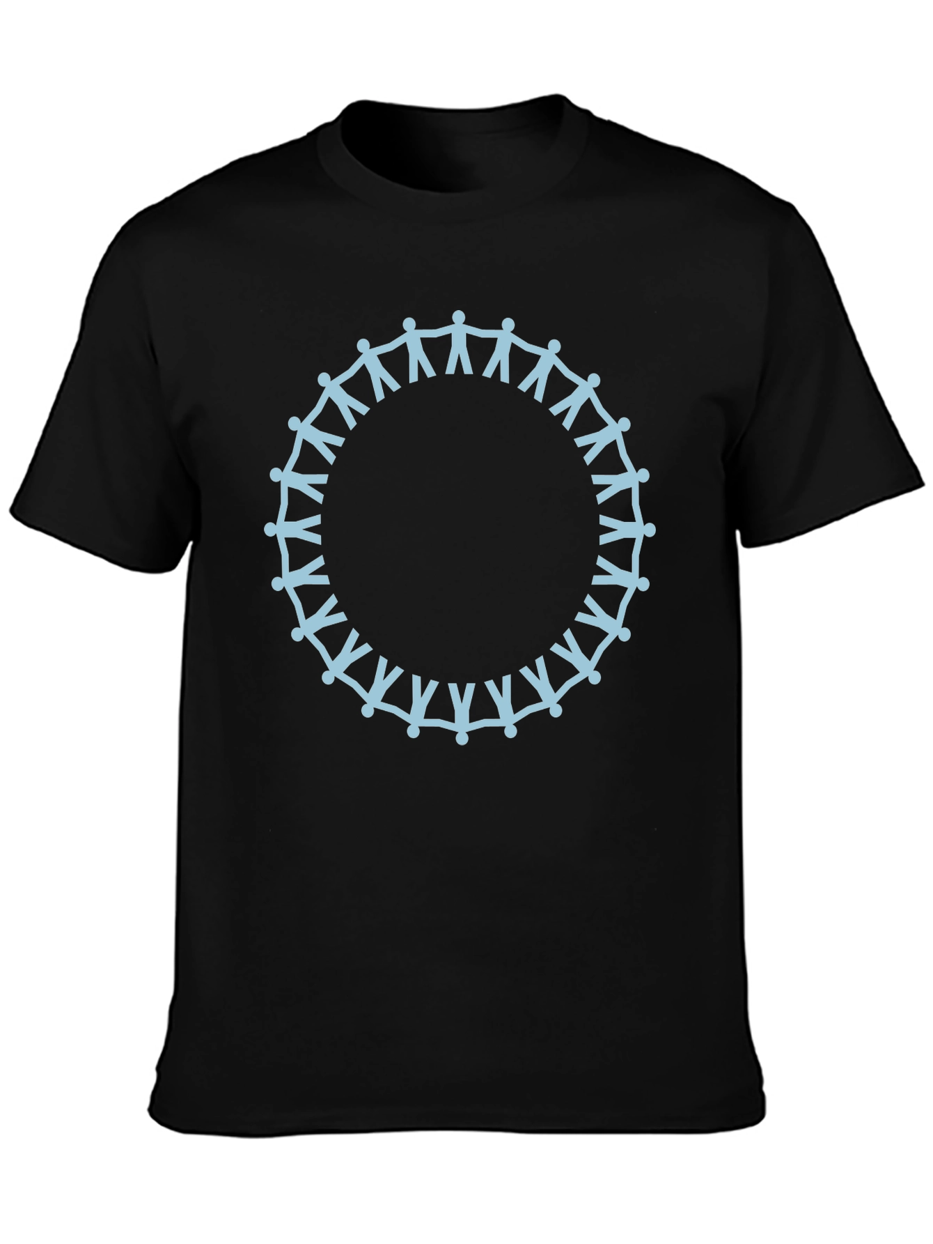 Unity Circle Graphic Tee - Soft Black Cotton