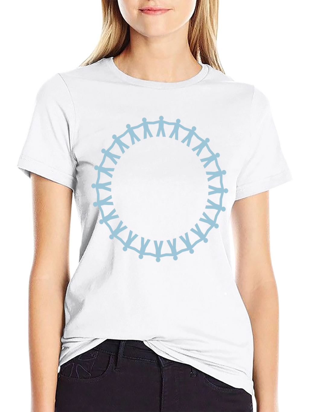 Unity Circle Graphic Tee - Soft Black Cotton