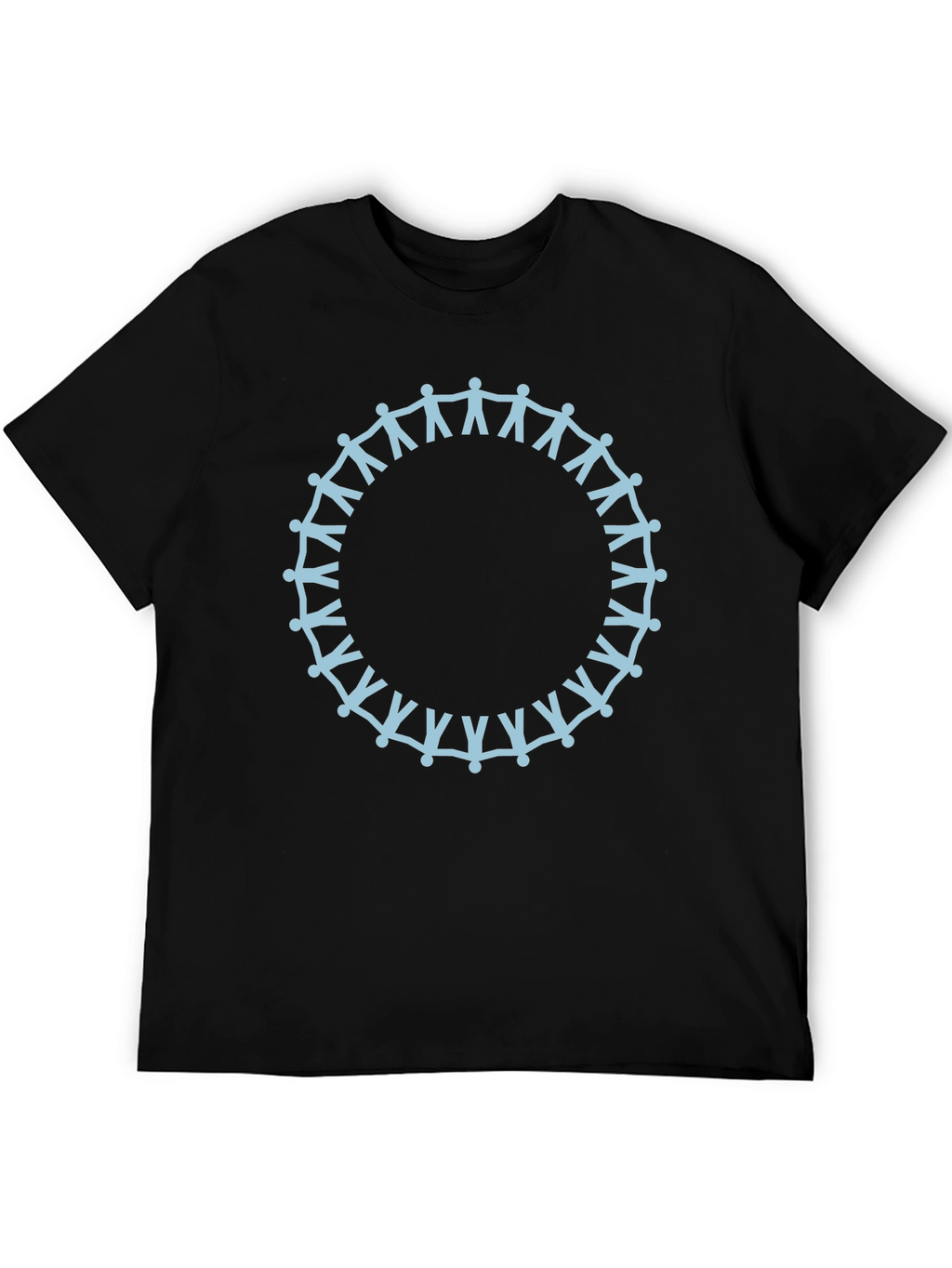 Unity Circle Graphic Tee - Soft Black Cotton