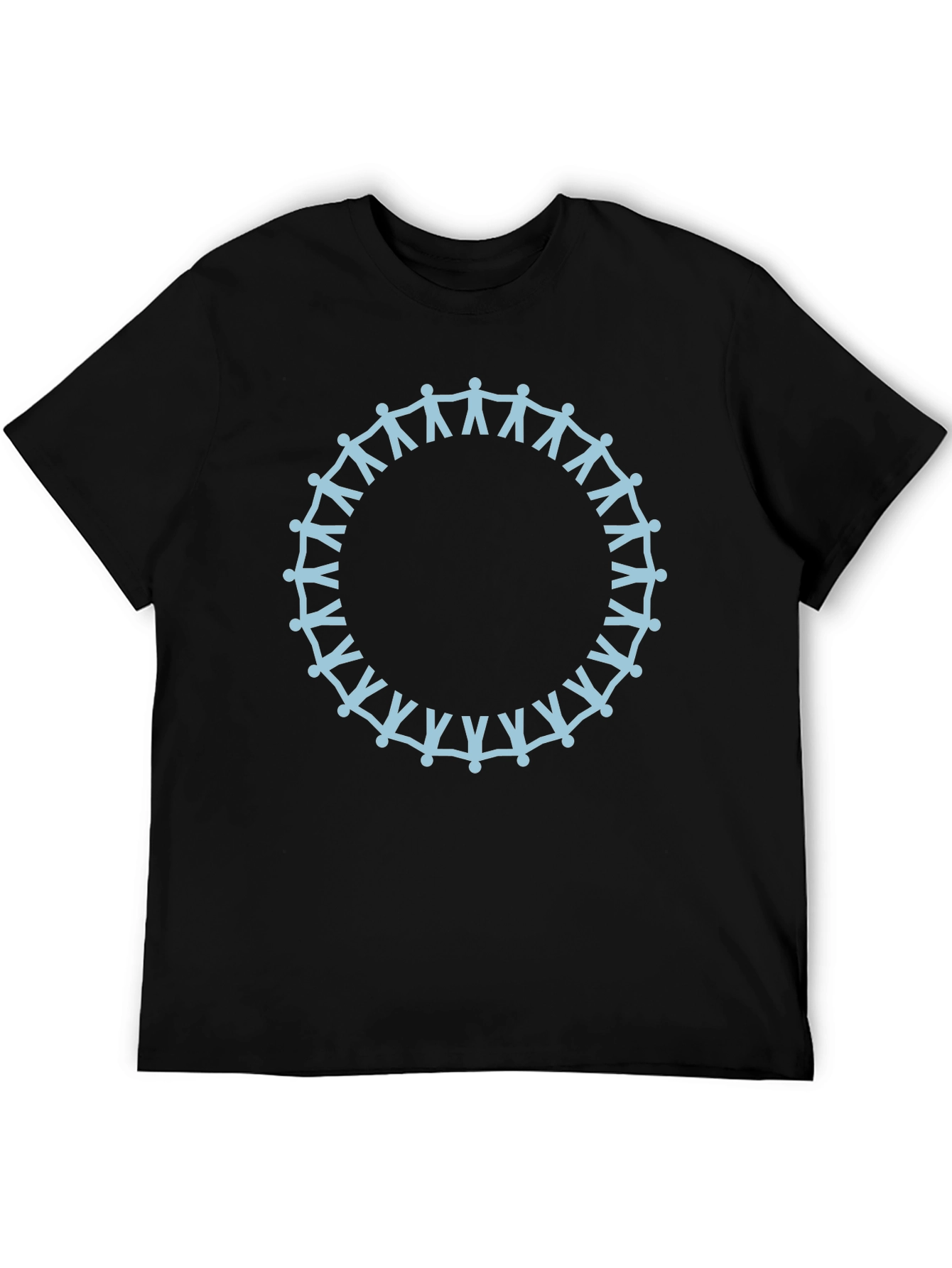 Unity Circle Graphic Tee - Soft Black Cotton
