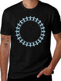 Unity Circle Graphic Tee - Soft Black Cotton