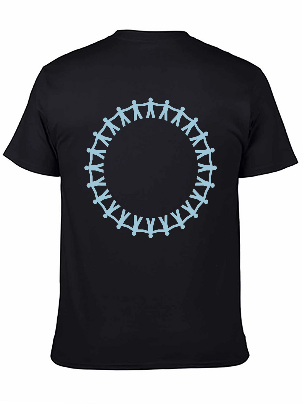 Unity Circle Graphic Tee - Soft Black Cotton