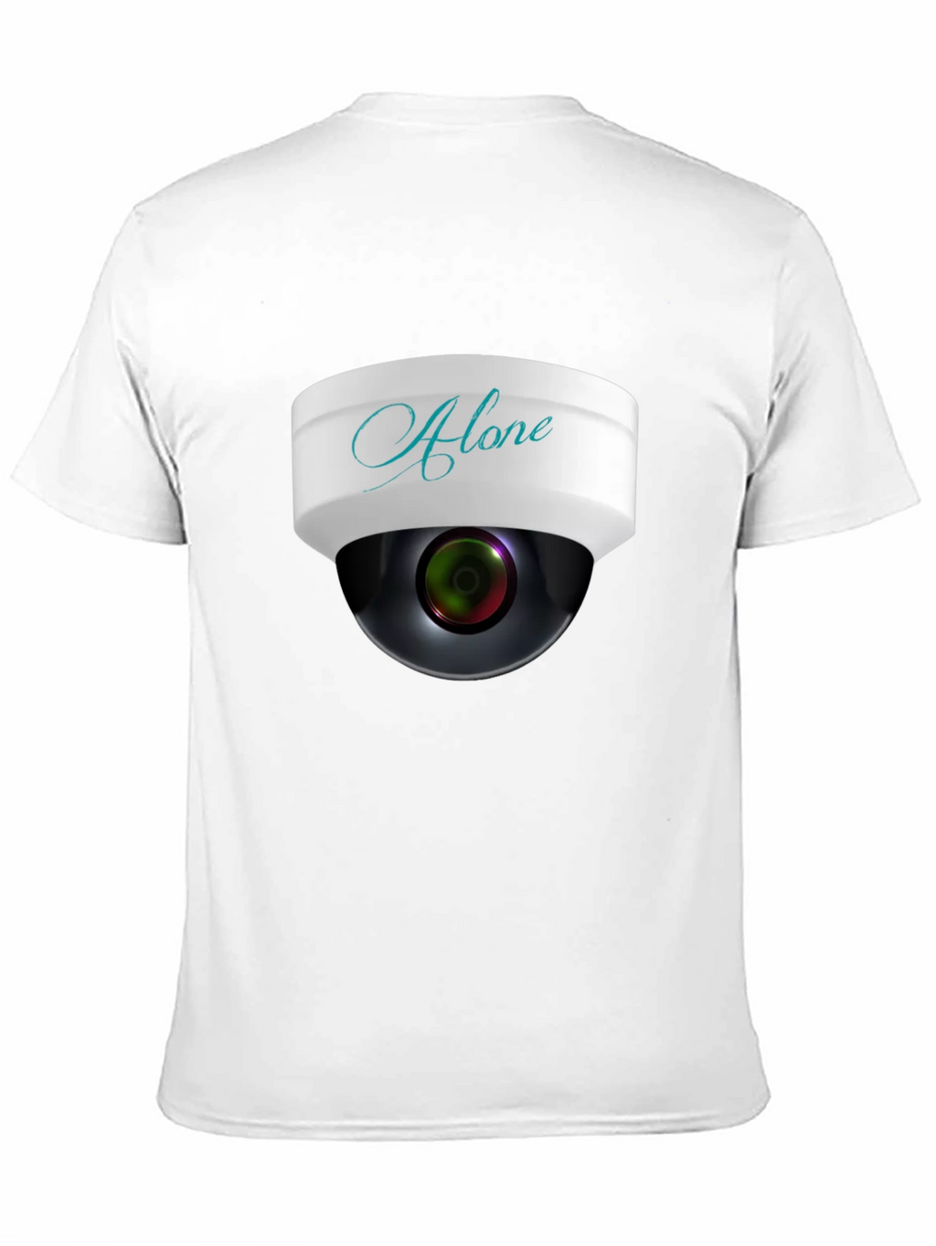 Alone Security Camera Graphic Mens T-Shirt