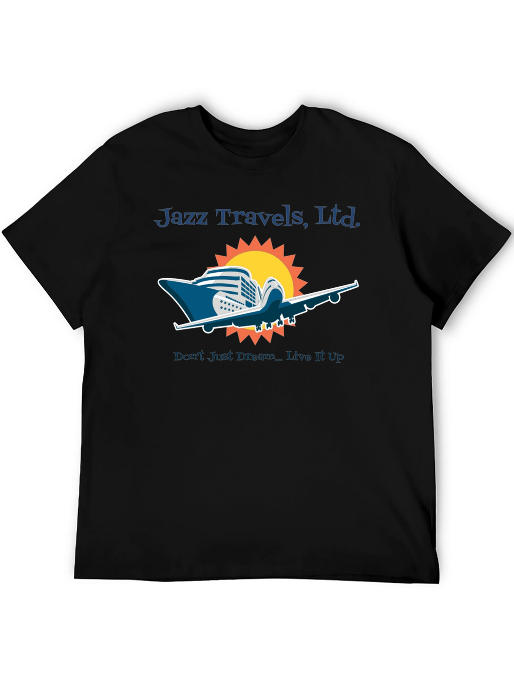 Jazz Travels Tee: Cruise & Fly Adventure