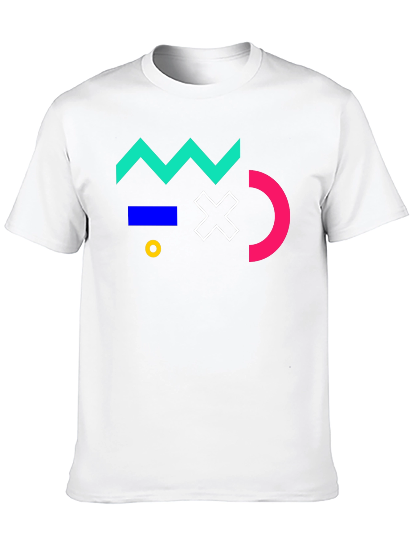 Geometric Black T-Shirt - Modern Art Design