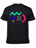 Geometric Black T-Shirt - Modern Art Design
