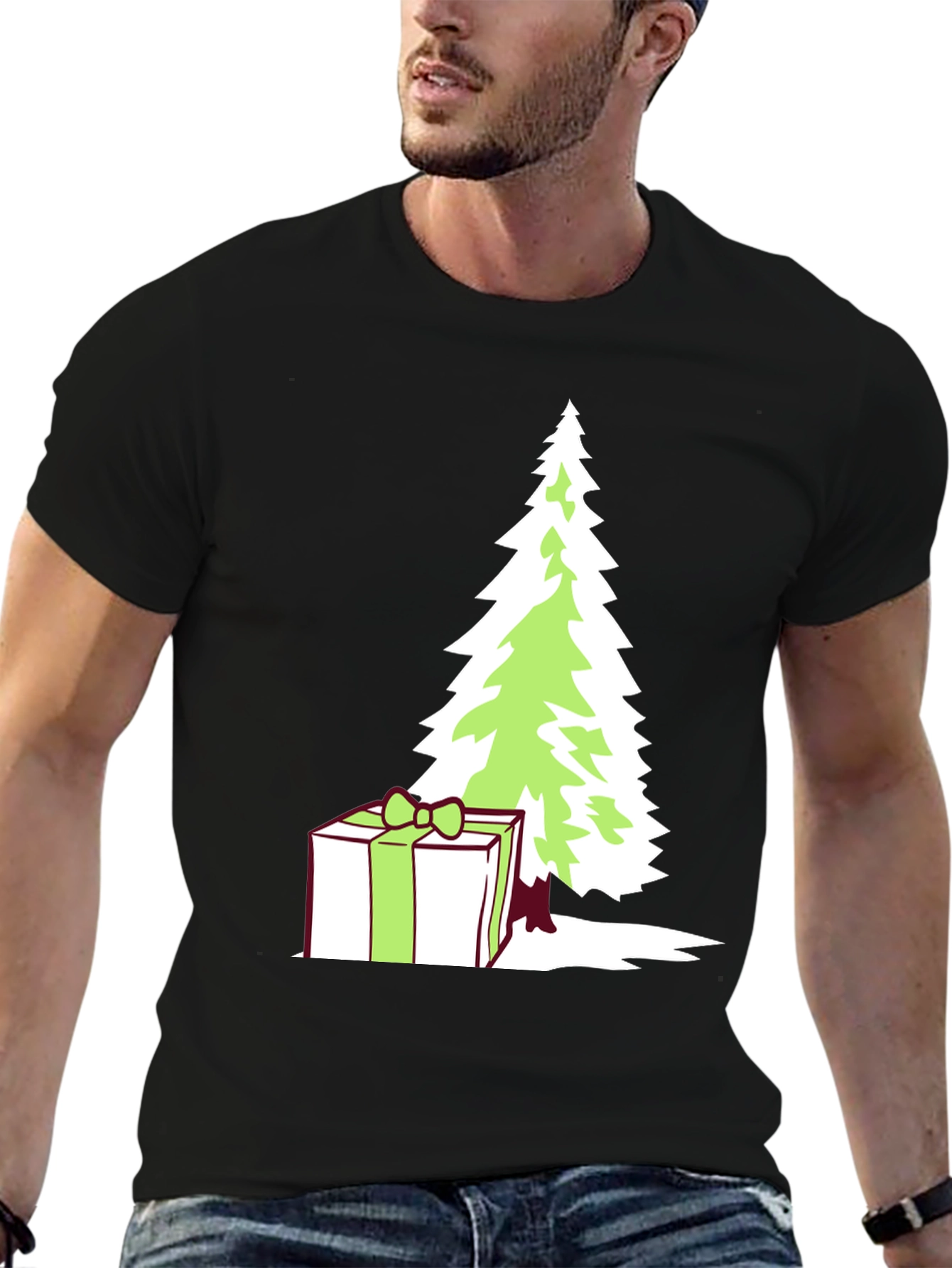 Festive Christmas Tree Gift T-Shirt