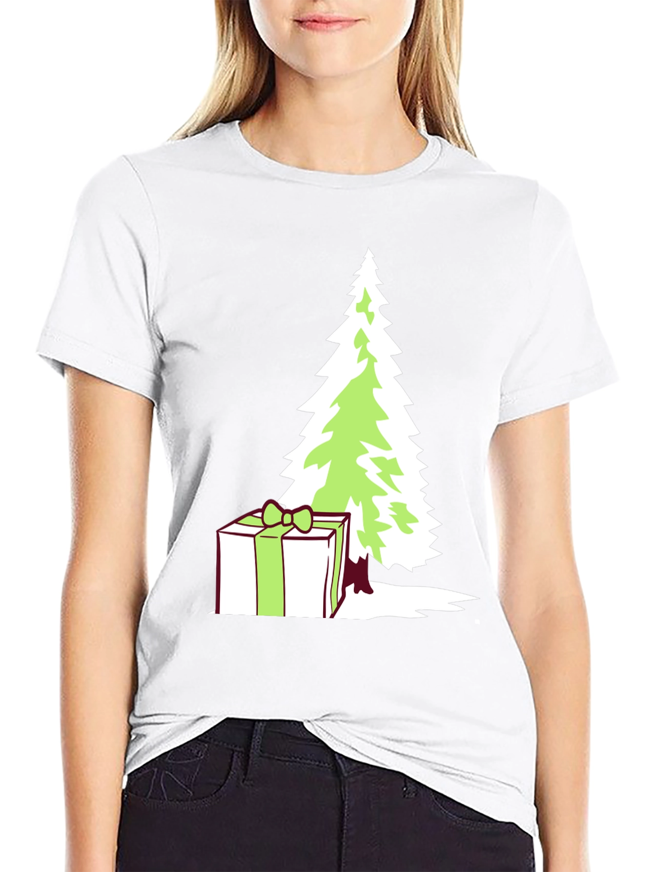 Festive Christmas Tree Gift T-Shirt