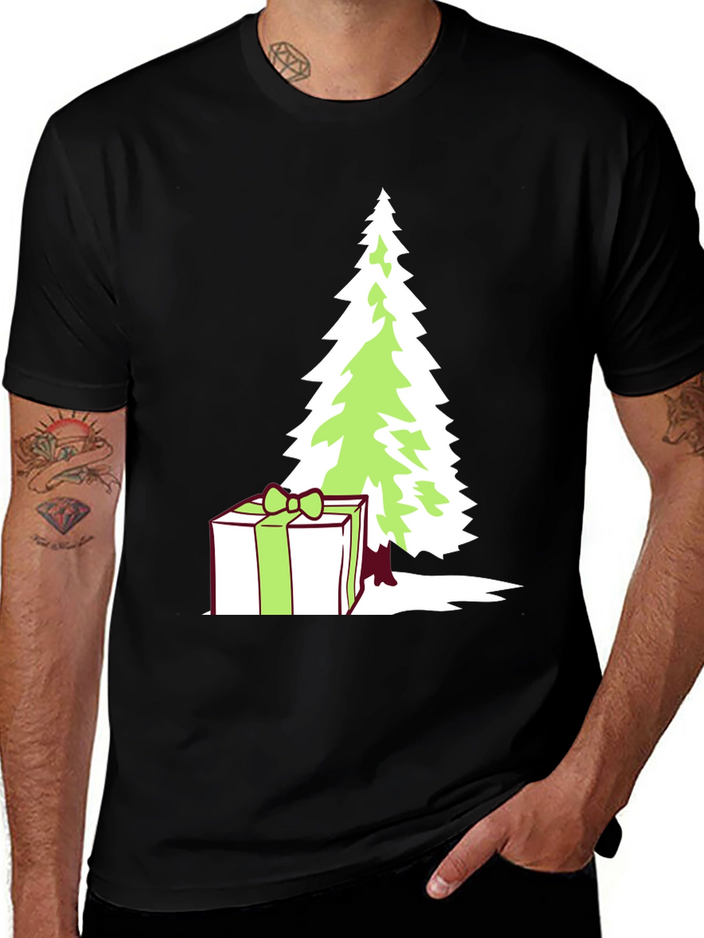 Festive Christmas Tree Gift T-Shirt