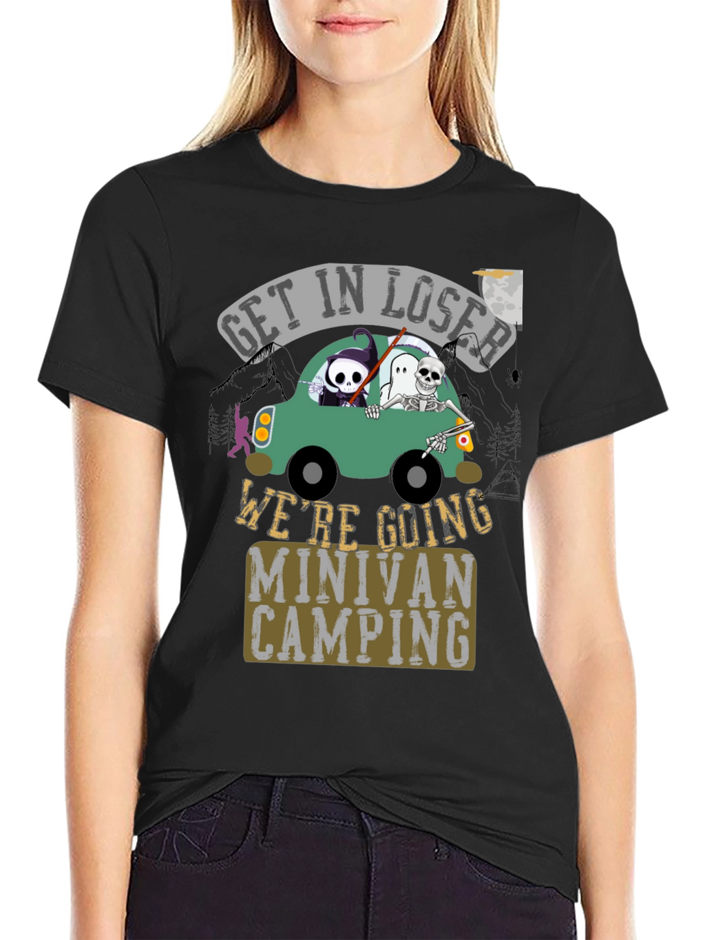Get In Loser Minivan Camping Tee