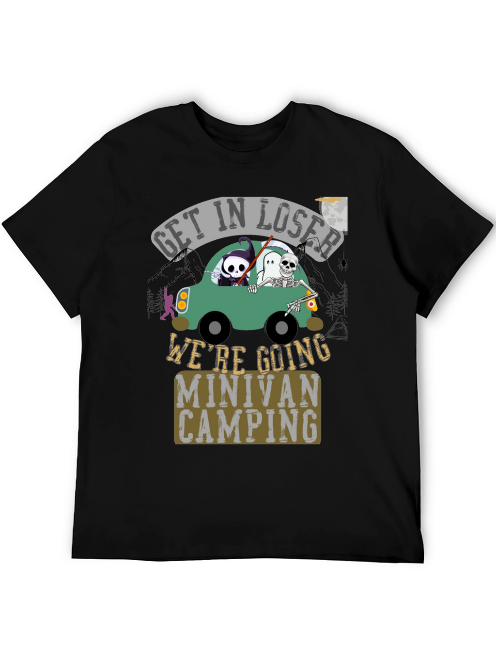Get In Loser Minivan Camping Tee