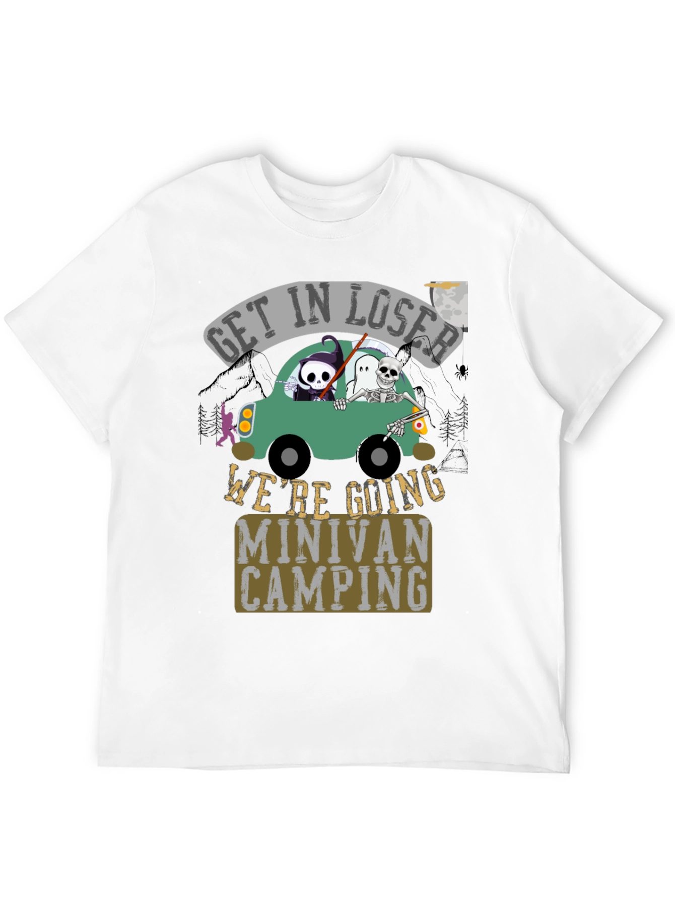 Get In Loser Minivan Camping Tee