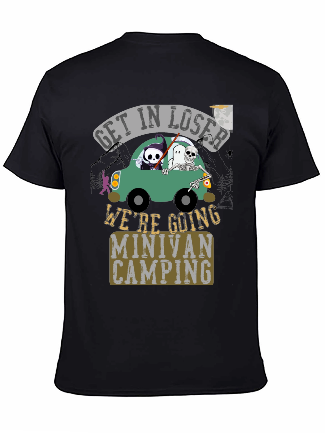 Get In Loser Minivan Camping Tee